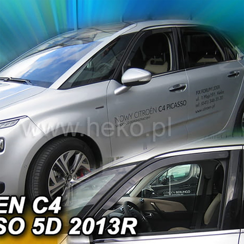 CITROEN C4 PICASSO / GRAND MK2 5D 2013+ ΖΕΥΓΑΡΙ ΑΝΕΜΟΘΡΑΥΣΤΕΣ ΑΠΟ ΕΥΚΑΜΠΤΟ ΦΙΜΕ ΠΛΑΣΤΙΚΟ HEKO - 2 ΤΕΜ.