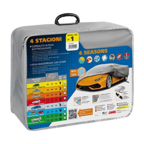 ΚΟΥΚΟΥΛΑ ΑΥΤΟΚΙΝΗΤΟΥ 4 SEASONS AG-5 ΑΔΙΑΒΡΟΧΗ ΑΠΟ 100% PEVA ΜΗ ΤΟΞΙΚΟ ΒΙΝΥΛΙΟ ΓΙΑ ΜΕΓΑΛΑ HATCHBACK ΚΑΙ STATIONWAGON ΙΧ (Μ495 Χ Π185 Χ Υ155 cm)