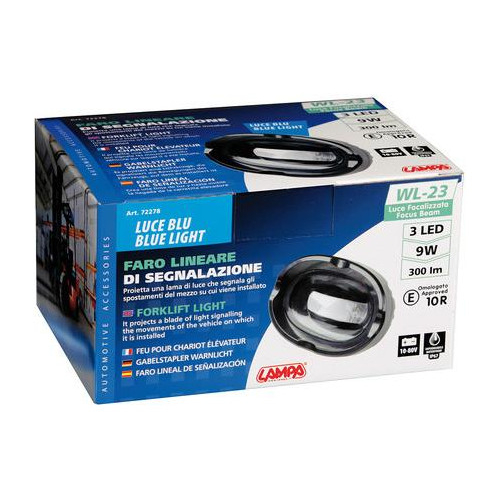 ΠΡΟΒΟΛΕΑΣ ΟΡΙΟΘΕΤΗΣΗΣ ΟΓΚΟΥ ΓΙΑ ΠΕΡΟΝΟΦΟΡΟ ΑΝΥΨΩΤΙΚΟ ΟΧΗΜΑ (ΚΛΑΡΚ) WL-23 3LED 9W 300lm 10-80V (100x87x61mm) ΦΩΣ ΚΑΡΦΙ ΜΠΛΕ 1ΤΕΜ.