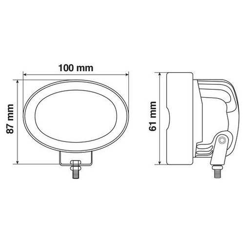 ΠΡΟΒΟΛΕΑΣ ΟΡΙΟΘΕΤΗΣΗΣ ΟΓΚΟΥ ΓΙΑ ΠΕΡΟΝΟΦΟΡΟ ΑΝΥΨΩΤΙΚΟ ΟΧΗΜΑ (ΚΛΑΡΚ) WL-23 3LED 9W 300lm 10-80V (100x87x61mm) ΦΩΣ ΚΑΡΦΙ ΜΠΛΕ 1ΤΕΜ.