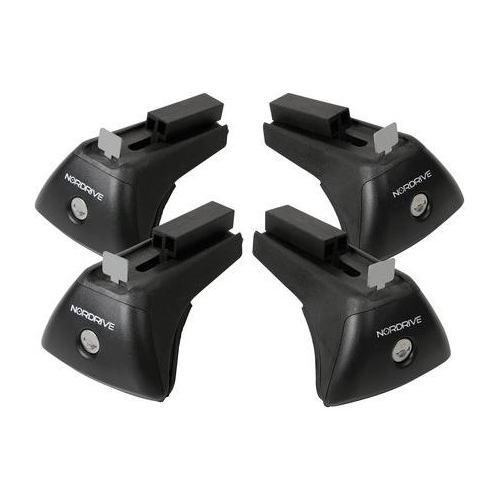 KIT ΑΚΡΑ (ΠΟΔΙΑ) RAIL-X ΓΙΑ ΣΙΔΕΡΕΝΙΕΣ ΜΠΑΡΕΣ QUADRA NORDRIVE ME FLUSH RAILING ME ΚΛΕΙΔΙ - 4 TEM.