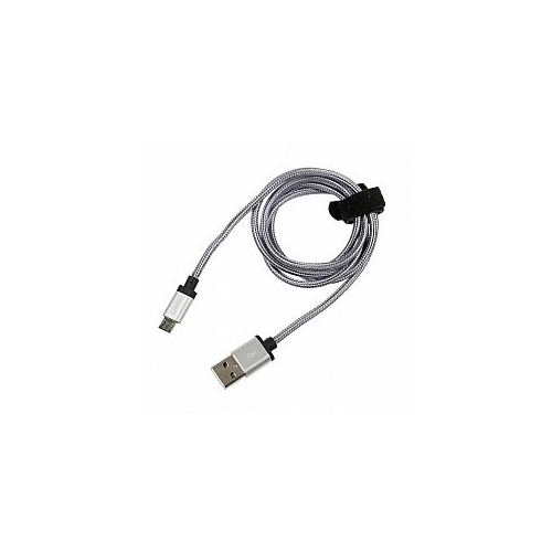 ΚΑΛΩΔΙΟ ΦΟΡΤΙΣΗΣ ΚΑΙ ΣΥΓΧΡΟΝΙΣΜΟΥ MICRO USB SUPER RESISTANT 100cm SILVER LINE