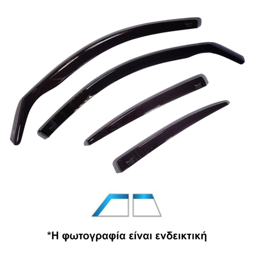 TOYOTA VERSO S 5D 2010-2015 ΣΕΤ ΑΝΕΜΟΘΡΑΥΣΤΕΣ ΑΥΤΟΚΙΝΗΤΟΥ ΑΠΟ ΕΥΚΑΜΠΤΟ ΦΙΜΕ ΠΛΑΣΤΙΚΟ HEKO - 4 ΤΕΜ.