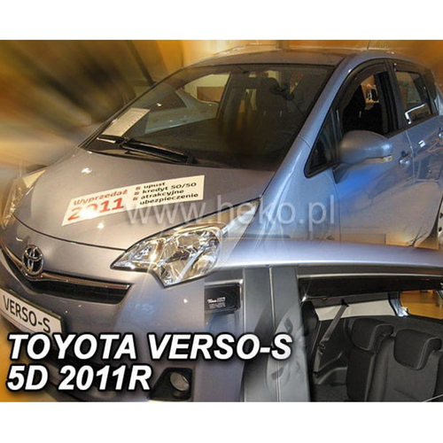 TOYOTA VERSO S 5D 2010-2015 ΣΕΤ ΑΝΕΜΟΘΡΑΥΣΤΕΣ ΑΥΤΟΚΙΝΗΤΟΥ ΑΠΟ ΕΥΚΑΜΠΤΟ ΦΙΜΕ ΠΛΑΣΤΙΚΟ HEKO - 4 ΤΕΜ.