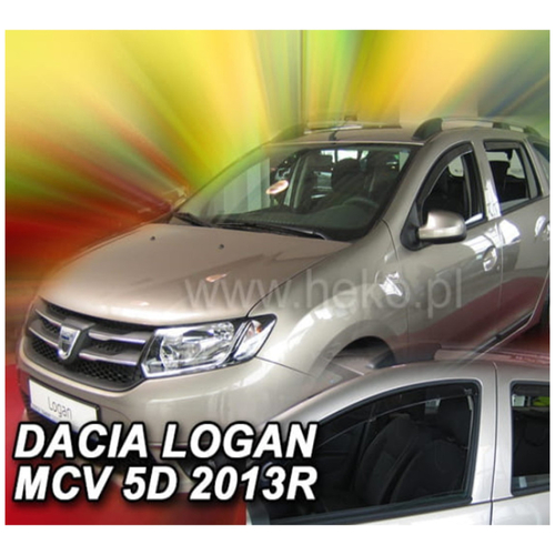 DACIA LOGAN MCV II 5D 2013+ ΣΕΤ ΑΝΕΜΟΘΡΑΥΣΤΕΣ ΑΥΤΟΚΙΝΗΤΟΥ ΑΠΟ ΕΥΚΑΜΠΤΟ ΦΙΜΕ ΠΛΑΣΤΙΚΟ HEKO - 4 ΤΕΜ.