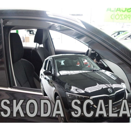 SKODA SCALA 5D 2019+ ΖΕΥΓΑΡΙ ΑΝΕΜΟΘΡΑΥΣΤΕΣ ΑΠΟ ΕΥΚΑΜΠΤΟ ΦΙΜΕ ΠΛΑΣΤΙΚΟ HEKO - 2 ΤΕΜ.