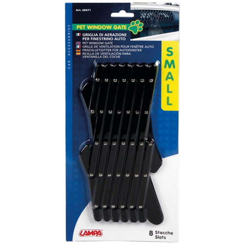 ΚΑΓΚΕΛΟ ΠΑΡΑΘΥΡΟΥ ΓΙΑ ΣΚΥΛΟΥΣ- ΚΑΤΟΙΚΙΔΙΑ ΖΩΑ (S) 42x20cm 8 ΠΛΕΓΜΑΤΩΝ PET WINDOW GATE-1ΤΕΜ.