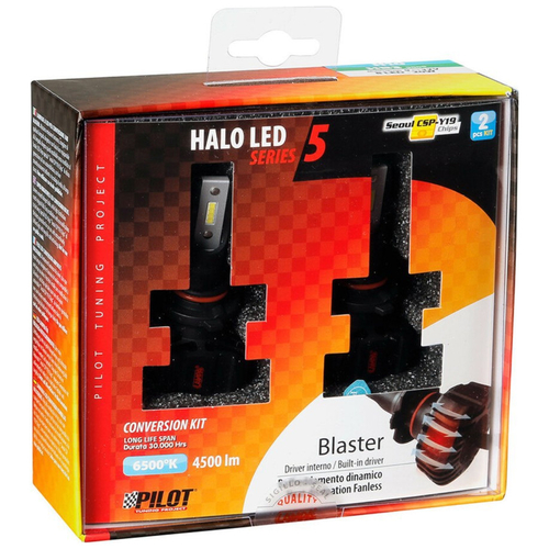 H10/HB3 9005 9-32V 6.500K 4.500lm 40W P20d HALO LED SERIE 5 BLASTER 8LED SEOUL 2ΤΕΜ. LED KIT