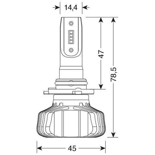 H10/HB3 9005 9-32V 6.500K 4.500lm 40W P20d HALO LED SERIE 5 BLASTER 8LED SEOUL 2ΤΕΜ. LED KIT