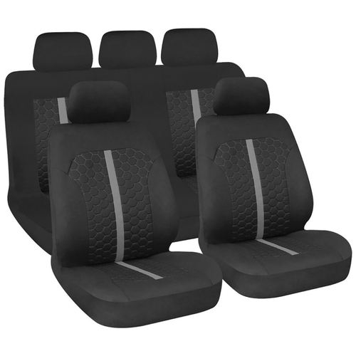 ΚΑΛΥΜΜΑΤΑ ΚΑΘΙΣΜΑΤΩΝ STINGER ΜΑΥΡΟ/ΓΚΡΙ ΣΕΤ