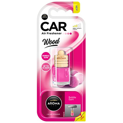 ΑΡΩΜΑΤΙΚΟ (ΚΡΕΜΑΣΤΟ) ΥΓΡΟ AROMA WOOD - BUBBLE GUM (6 ml) AMiO - 1 ΤΕΜ.