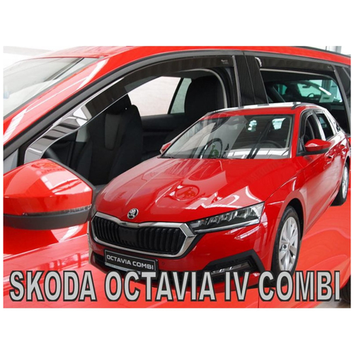 SKODA OCTAVIA 5D COMBI 2020+ ΣΕΤ ΑΝΕΜΟΘΡΑΥΣΤΕΣ ΑΥΤΟΚΙΝΗΤΟΥ ΑΠΟ ΕΥΚΑΜΠΤΟ ΦΙΜΕ ΠΛΑΣΤΙΚΟ HEKO - 4 ΤΕΜ.