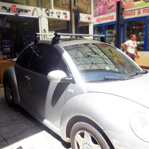 VW BEETLE 3D 1998+ KIT ΜΕ ΜΠΑΡΕΣ ΟΡΟΦΗΣ ΑΛΟΥΜΙΝΙΟΥ TEMA MENABO (AL1-3360-FIX016G)-2 ΤΕΜ.