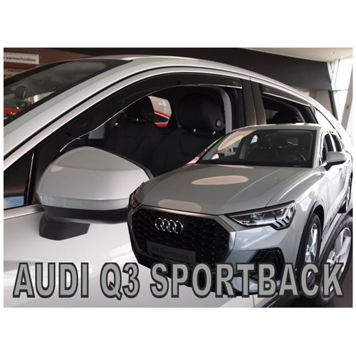 AUDI Q3 5D SPORTBACK 2020+ ΣΕΤ ΑΝΕΜΟΘΡΑΥΣΤΕΣ ΑΥΤΟΚΙΝΗΤΟΥ ΑΠΟ ΕΥΚΑΜΠΤΟ ΦΙΜΕ ΠΛΑΣΤΙΚΟ HEKO - 4 ΤΕΜ.