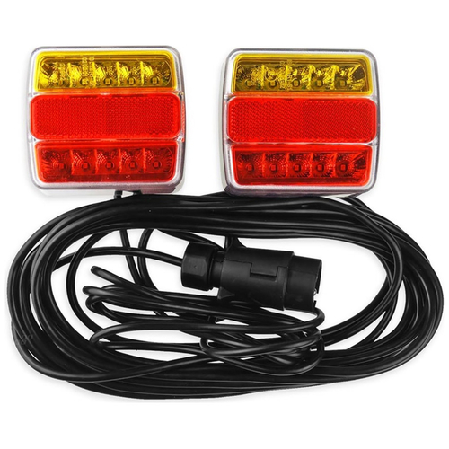 ΦΑΝΑΡΙΑ ΠΙΣΩ ΤΡΕΙΛΕΡ ΜΑΓΝΗΤΙΚΑ LED ΜΕ ΚΑΛΩΔΙΟ 7pin 12V 100x95x37mm TLS03 AMIO – 2 ΤΕΜ.