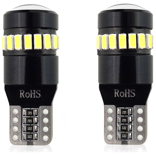 T10 W5W 12/24V CANBUS LED 18xSMD3014 +1xSMD ΛΕΥΚΟ AmiO - 2 ΤΕΜ.