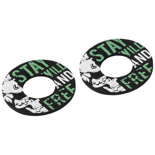 ΧΕΡΟΥΛΙΑ MOTO DONUT OFF-ROAD ΓΚΡΙ/ΠΡΑΣΙΝΟ 22MM+25MM 12CM 2ΤΕΜ