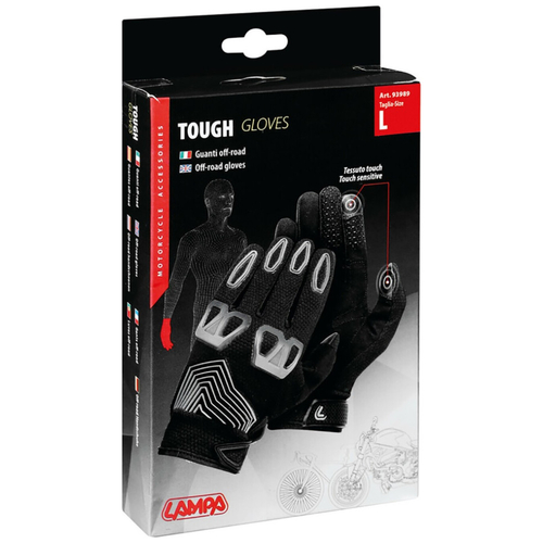 ΓΑΝΤΙΑ ΜΗΧΑΝΗΣ TOUGH ΜΕ ΑΙΣΘΗΣΗ ΑΦΗΣ ΚΑΙ ΑΝΤΙΚΡΑΔΑΣΜΙΚΗ ΠΡΟΣΤΑΣΙΑ ΜΑΥΡΑ (L) 2ΤΕΜ