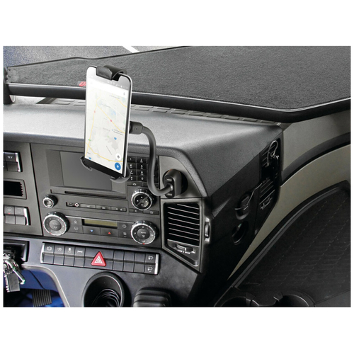 ΒΑΣΗ ΚΙΝΗΤΟΥ ΓΙΑ ΤΗΝ ΥΠΟΔΟΧΗ ΑΝΑΠΤΗΡΑ ΜΕ 2 ΘΥΡΕΣ USB 3A 12/24V 120-170mm (ΕΥΚΑΜΠΤΟΣ ΒΡΑΧΙΟΝΑΣ 20cm ) LAMPA - 1 ΤΕΜ.