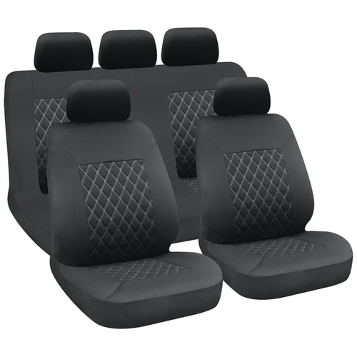 ΚΑΛΥΜΜΑΤΑ ΚΑΘΙΣΜΑΤΩΝ HIVE ΜΑΥΡΟ/ΓΚΡΙ ΣΕΤ