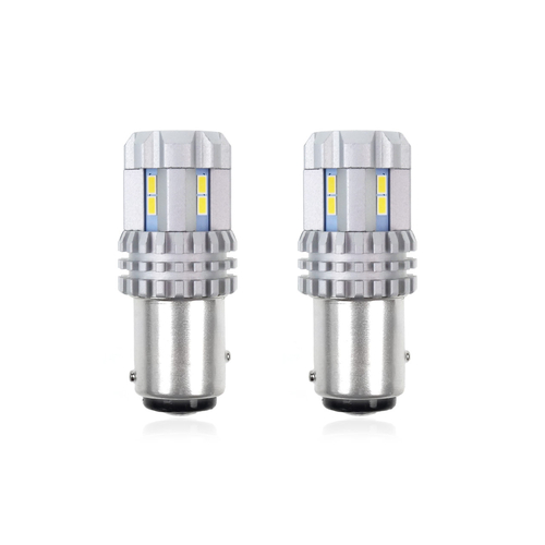 P21/5W BAY15d 12/24V 22 LED SMD ULTRABRIGHT 3020 CANBUS ΛΕΥΚΟ 2ΤΕΜ.