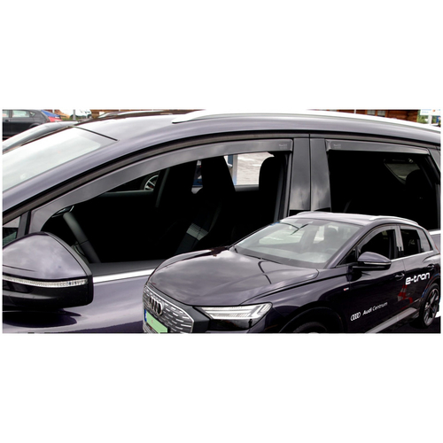 AUDI Q4 E-TRON 5D 2021+ -  ΣΕΤ ΑΝΕΜΟΘΡΑΥΣΤΕΣ ΑΥΤΟΚΙΝΗΤΟΥ ΑΠΟ ΕΥΚΑΜΠΤΟ ΦΙΜΕ ΠΛΑΣΤΙΚΟ HEKO - 4 ΤΕΜ.