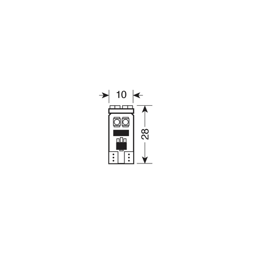 T10 24V W2,1x9,5d 10x28mm 55lm 8SMDx3chips LED ΛΕΥΚΟ (ΚΑΡΦΩΤΟ/ CAN-BUS / ΔΙΠΛΗΣ ΠΟΛΙΚΟΤΗΤΑΣ) 20ΤΕΜ.