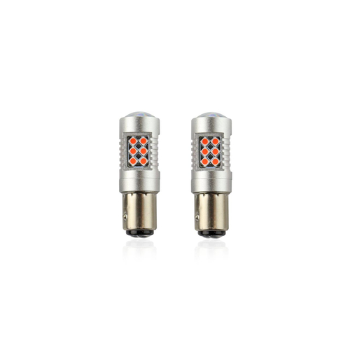 PR21/5W 12/24V 1,3/1,7W 6.000k LED 24xSMD3030 CAN-BUS ΚΟΚΚΙΝΟ 18x56mm 2ΤΕΜ.