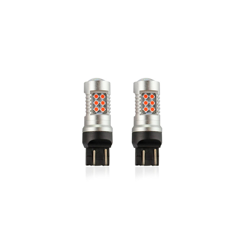 WR21/5W T20 12/24V 6,2W 5.600K LED 24xSMD3030 CAN-BUS ΚΟΚΚΙΝΟ 18x56mm 2ΤΕΜ.