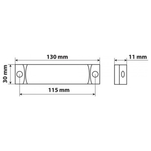 ΦΩΣ ΘΕΣΕΩΣ ΦΟΡΤΗΓΟΥ 24V 3LED ΠΟΡΤΟΚΑΛΙ 130x30mm 1ΤΕΜ.