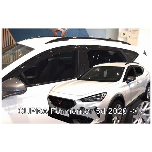 CUPRA FORMENTOR 5D 2020+  ΣΕΤ ΑΝΕΜΟΘΡΑΥΣΤΕΣ ΑΥΤΟΚΙΝΗΤΟΥ ΑΠΟ ΕΥΚΑΜΠΤΟ ΦΙΜΕ ΠΛΑΣΤΙΚΟ HEKO - 4 ΤΕΜ.