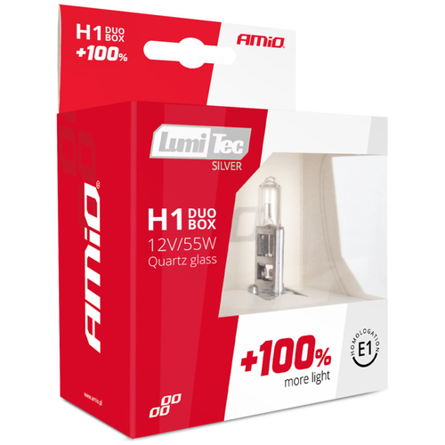 H1 12V 55W P14,5s LUMITEC SILVER ΑΛΟΓΟΝΟΥ +100% UP TO 25m ΑΜΙΟ- 2 ΤΕΜ.