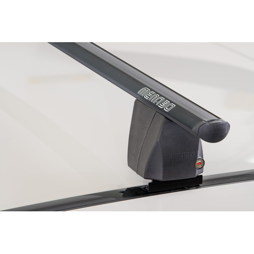 ΣΕΤ ROOF RACK ΜΠΑΡΕΣ ΟΡΟΦΗΣ ΑΛΟΥΜΙΝΙΟΥ DELTA ΧL BLACK 161 cm ΣΕ ΜΑΥΡΟ ΧΡΩΜΑ ΜΕ ΚΑΠΑΚΙΑ ΑΚΡΩΝ TYPE G/FP ΓΙΑ ΑΠΛΗ ΟΡΟΦΗ MENABO - 2 ΤΕΜ.