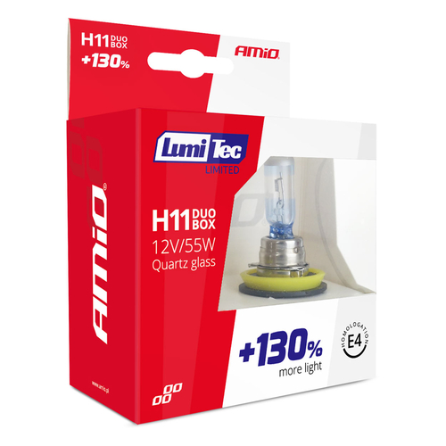 H11 12V 55W PGJ19-2 LUMITEC LIMITED +130%  UP TO 40m AMIO - 2 ΤΕΜ.