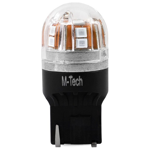 W21W (T20) 12/24V W3x16d 15xSMD2835 LED ΚΟΚΚΙΝΟ CAN-BUS BLISTER  M-TECH - 1 ΤΕΜ.