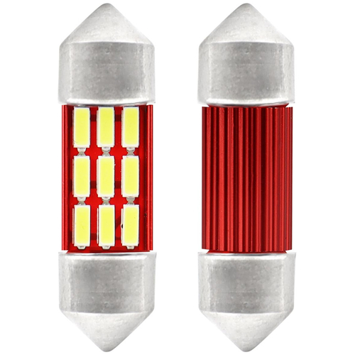 ΛΑΜΠΑΚΙΑ ΠΛΑΦΟΝΙΕΡΑΣ 31mm 12V 5.600K 12xSMD 4014 LED CAN-BUS  AMIO - 2 ΤΕΜ.