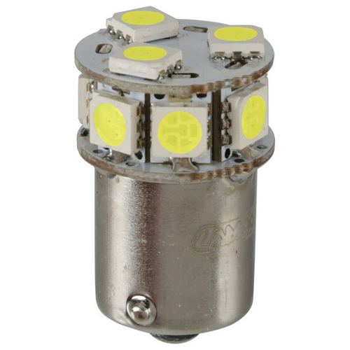 P21W 24/32V Ba15s 3,5W 180lm 10xSMDx1CHIP LED CAN-BUS (ΦΟΥΝΤΟΥΚΙ) ΛΕΥΚΟ ΔΙΑΘΛΑΣΗΣ ΣΑΚΟΥΛΑ ​ LAMPA - 20 TEM.
