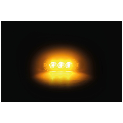 ΣΤΡΟΜΠΟ ΠΟΡΤΟΚΑΛΙ 12/24V 3 LED 4 ΧΡΗΣΕΩΝ ΑΔΙΑΒΡΟΧΟ IP67 (ΠΑΧΟΣ: 7mm) 88x30mm  LAMPA - 1 TEM.