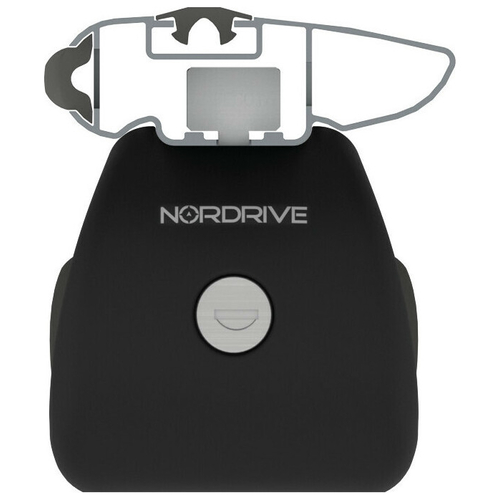 ΜΠΑΡΕΣ ΟΡΟΦΗΣ ΑΝΟΔIΩΜΕΝΟ ΑΛΟΥΜΙΝΙΟΥ (L) 128cm 100max ΜΑΥΡΗ SILENZIO (RAILING STANDARD/S/W)​NORDRIVE - 2 ΤΕΜ.