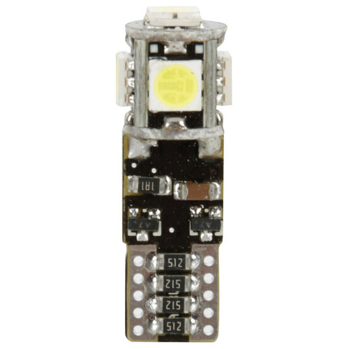 T10 12/30V W2,1x9,5d 80lm 5SMD LED ΛΕΥΚΟ (ΚΑΡΦΩΤΟ-ΤΡΙΠΛΟΕΣΤΙΑΚΟ- CAN-BUS)  LAMPA - 10 TEM.