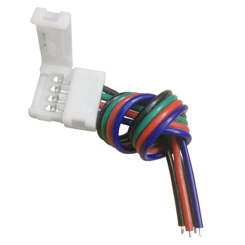 Μονός Connector 10mm 15cm Για Ταινία LED RGB 7.2 & 14.4 Watt GloboStar 91550