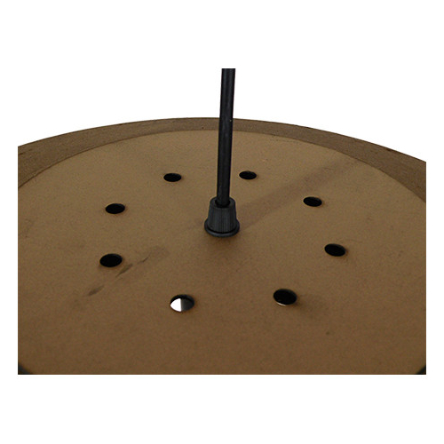 GloboStar® NAXOS 01298 Vintage Κρεμαστό Φωτιστικό Οροφής Μονόφωτο 3D από Επεξεργασμένο Σκληρό Καφέ Χαρτόνι Καμπάνα Φ56 x Y25cm