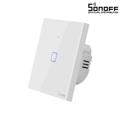 GloboStar® 80015 SONOFF T0EU1C-TX-EU-R2 - Wi-Fi Smart Wall Touch Button Switch 1 Way TX GR Series