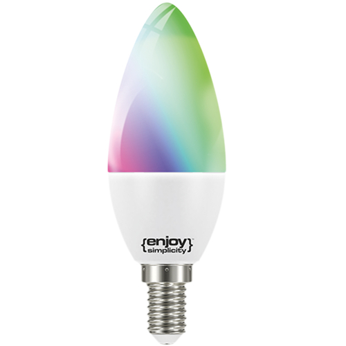 ELVHX - EL902002 | SMART Wi-Fi+BLE RGBW+CCT B35 LED 5.2W|E14|2700-6500k|470lm