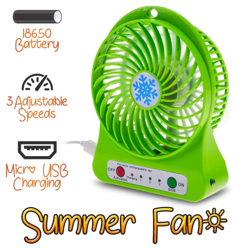 USB Summer Fan Green