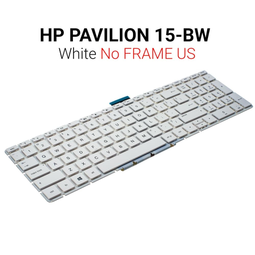 Πληκτρολόγιο HP PAVILION 15-BW WHITE NO FRAME US