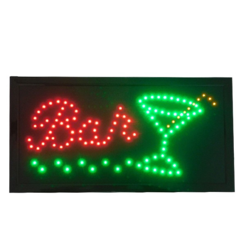 Φωτιστικό LED Σήμανσης BAR WITH COCTAIL με Διακόπτη ON/OFF και Πρίζα 230v 48x2x25cm GloboStar 96310