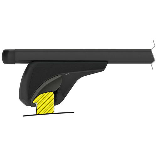 ΜΠΑΡΕΣ ΟΡΟΦΗΣ HELIO BLACK (M) 120cm ΑΛΟΥΜΙΝΙΟΥ ΜΑΥΡΗ ΜΕ ΚΛΕΙΔΑΡΙΕΣ (FLUSH RAILING)  NORDRIVE - 2 TEM.