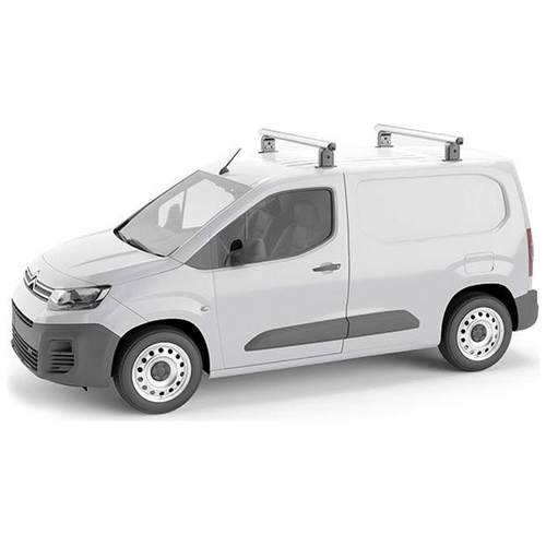 Πλήρες Σετ με Μπάρες Οροφής Αλουμινίου Airdyn I 135 cm και Άκρα Τοποθέτησης για Επαγγελματικά Οχήματα και Van Menabo - 2 τεμ.