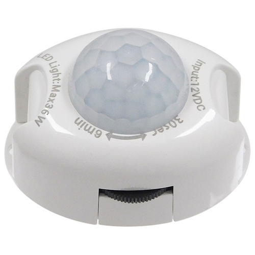 ΣΕΤ Ταινία LED Κρεβατιού 2 x 1.2m 12W 1200lm 2835 SMD 120° Αδιάβροχη IP65 με Τροφοδοτικό DC 12W 230V & 2 x Ανιχνευτές Κίνησης 360° Φυσικό Λευκό 4000k GloboStar 06015